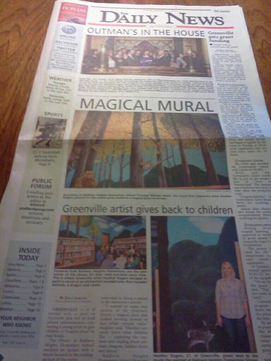 Mural put into Daily News paper!!!!
